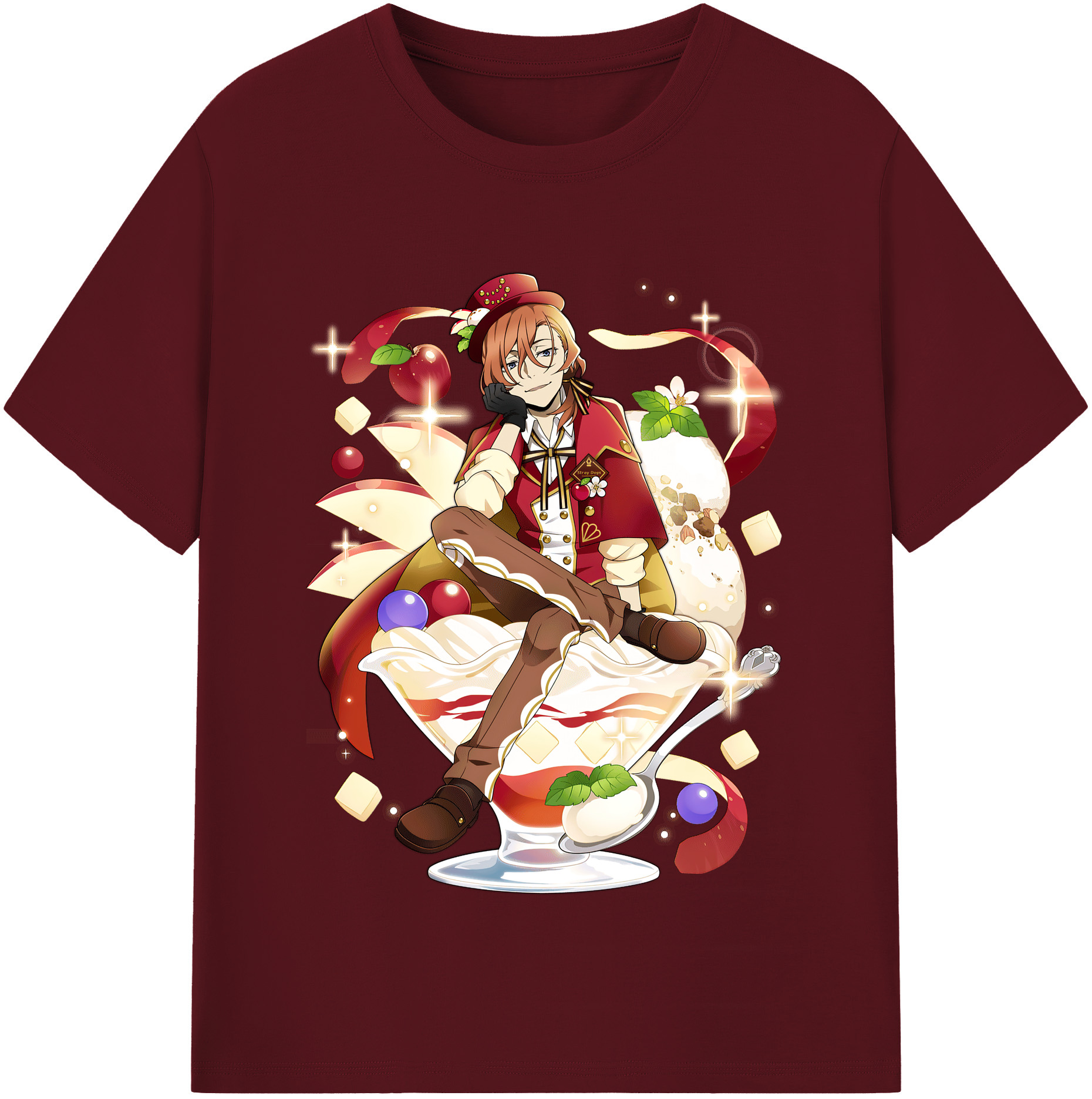 （画像用） 文豪ストレイドッグス Bungo Stray Dogs 綿100％半袖Tシャツ（フロントプリント）